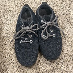 All birds Wool Runners Grey with Black Sole - Size 9